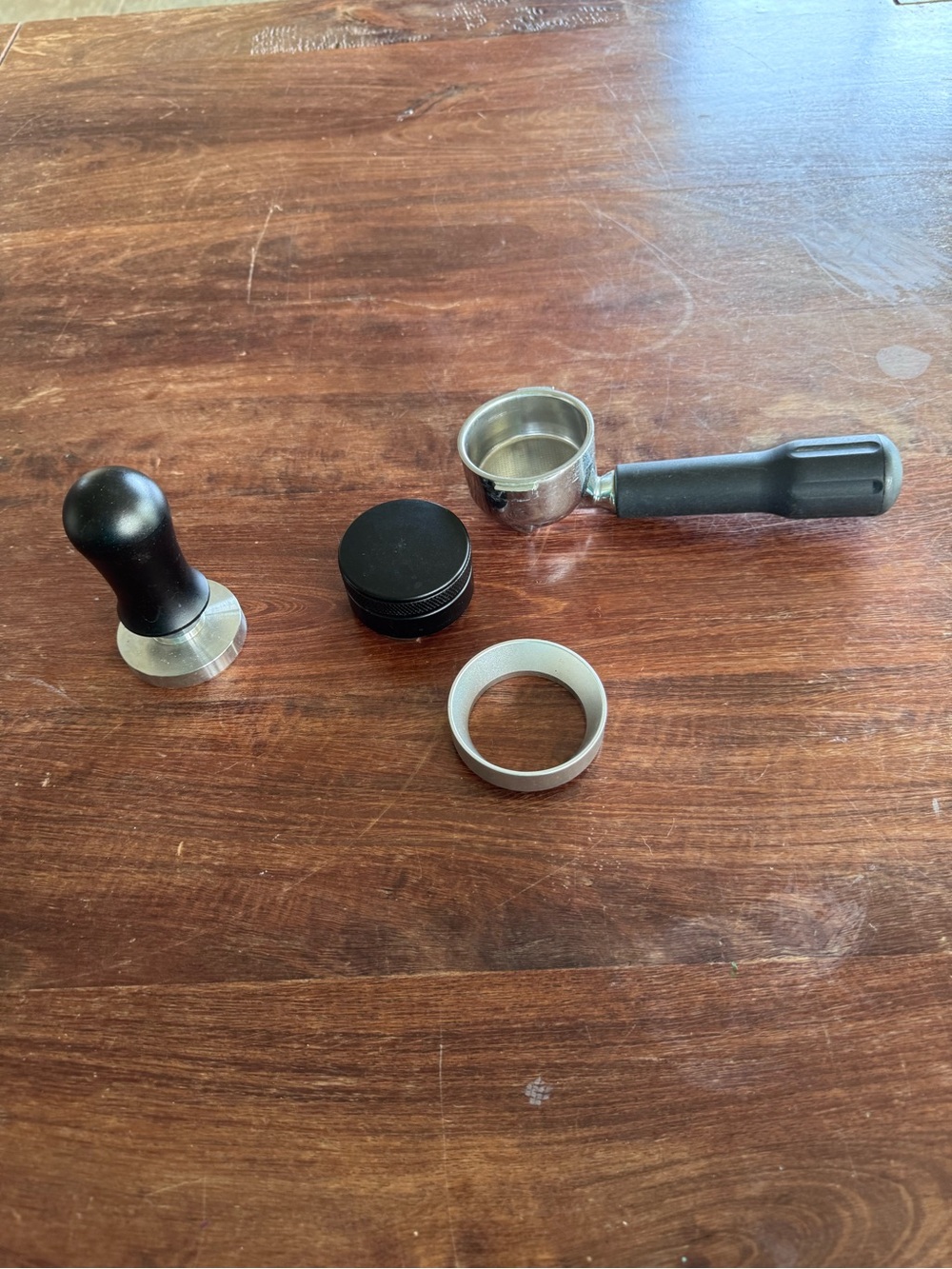 51 mm Black Espresso Tamper & Portafilter Accessories Set